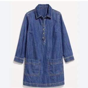 Old Navy Blue Long Sleeve Dress